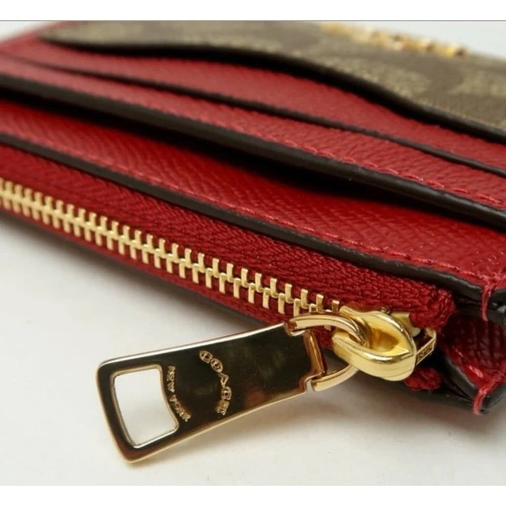 COACH Signature ID Case & Photo Keychain IN‎ GIFT BOX NWT